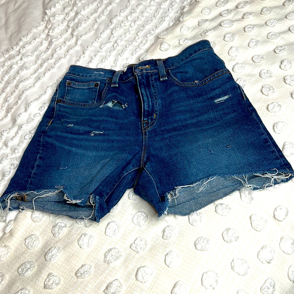 J. Crew Denim Ripped Shorts